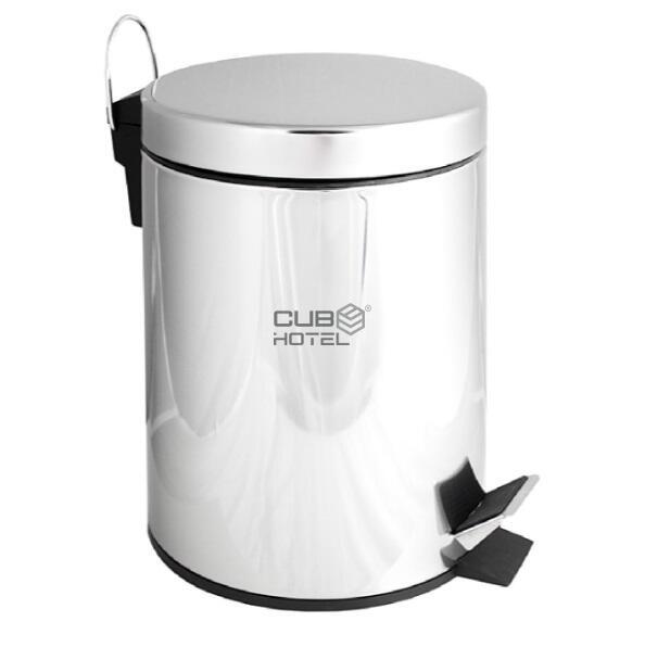 Papelera Inox 5L Brillo